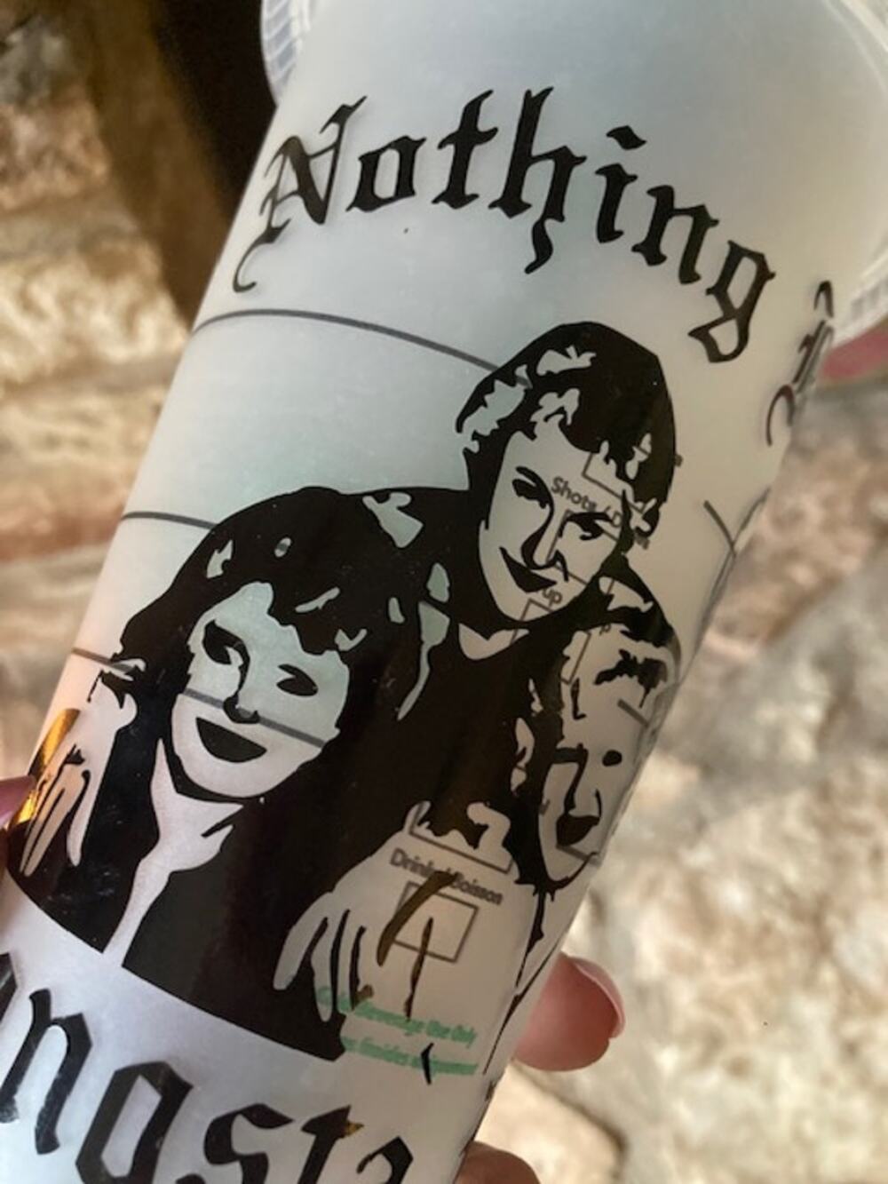 Upcycled Starbucks “Nothing But a Gangsta Party” Golden Girls Tumbler Cup
